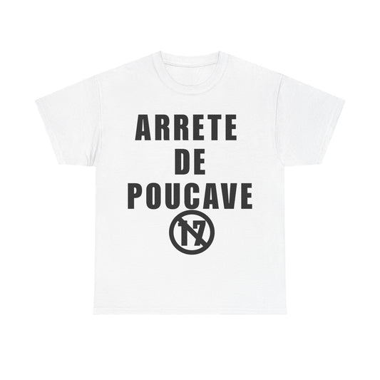 T-shirt Arrête de Poucave Blanc