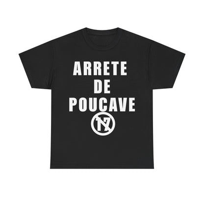 T-shirt Arrête de Poucave Noir