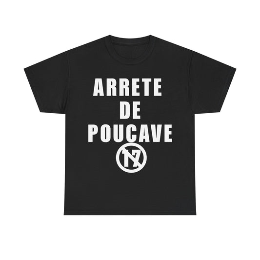 T-shirt Arrête de Poucave Noir